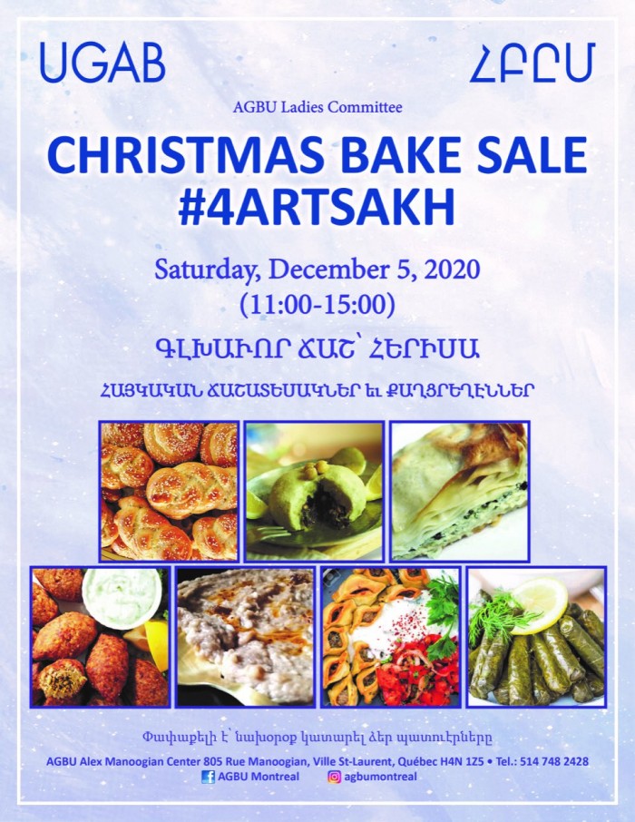 Christmas Bake Sale #4ARTSAKH