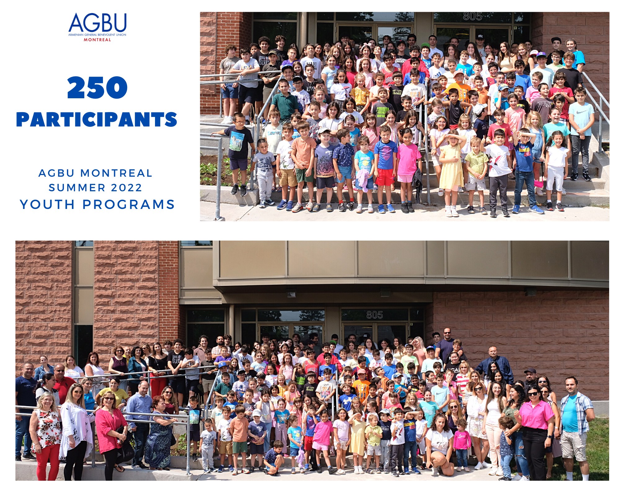 250 participants of AGBU’s Summer Youth Programs in Montreal